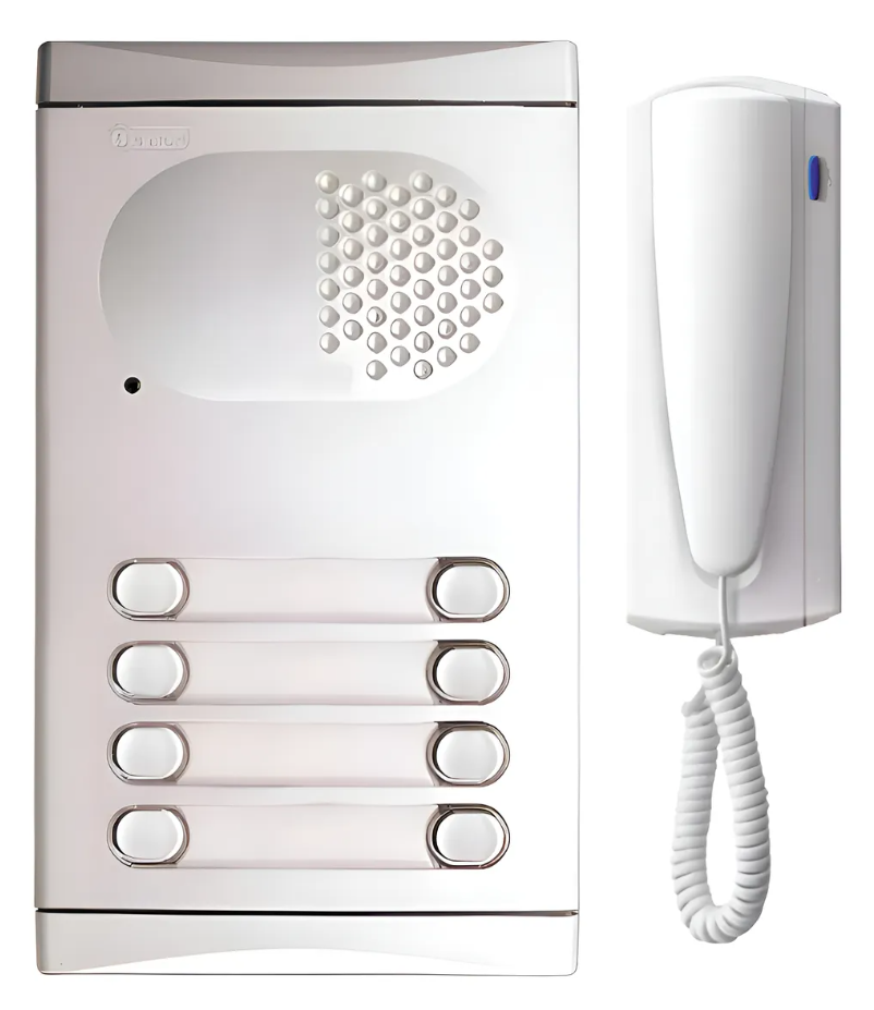 Kit de intercomunicación de audio analógico para ocho, panel exterior de aluminio